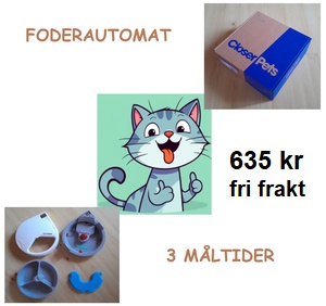 Foderautomat Catmate 3 måltider